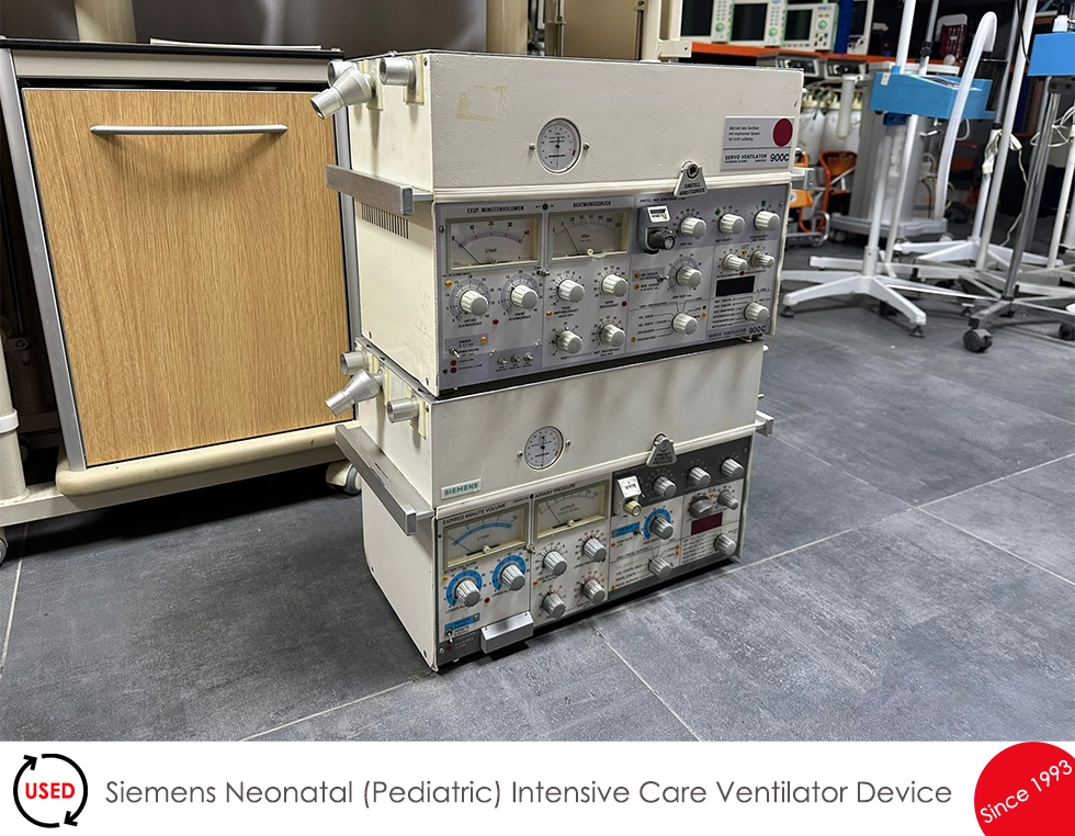 Used Siemens Neonatal Intensive Care Ventilator Device