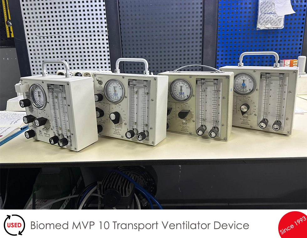 Used Biomed Mvp 10 Transport Ventilator Device